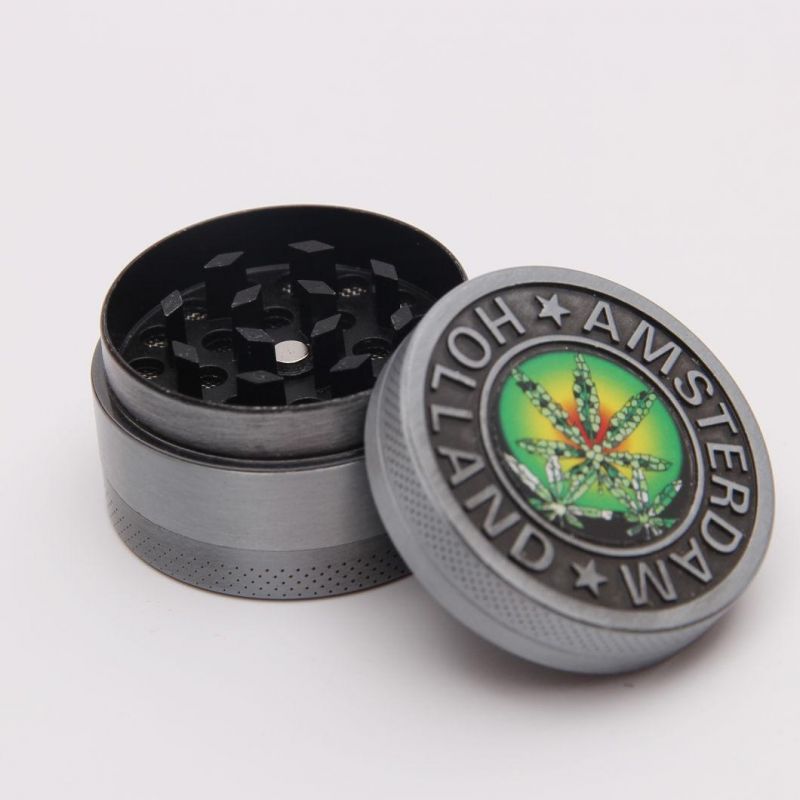 Engrave Logo Resign Useful Metal Herb Grinder Hand Made Tobacco Grinder