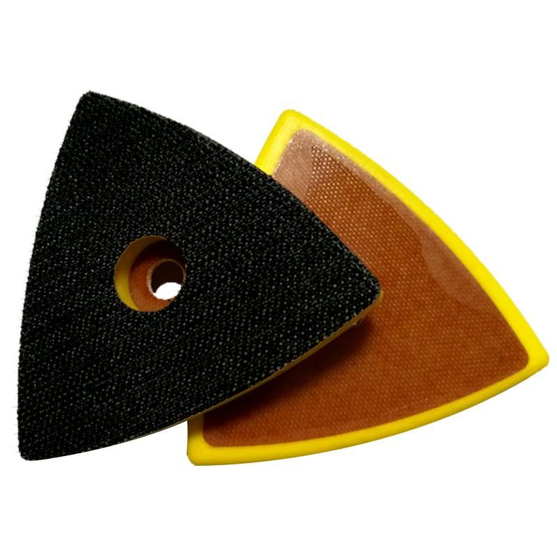 Triangle Backup Sanding Pad with Center Hole 80*80*80mm Sander Backing Pad for Grinding & Polishing