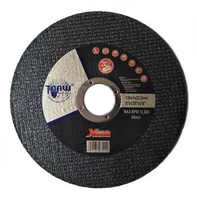 Hardware 5inch 125mm Black Resin Bond Abrasive Grinding Cutting Disc Wheel