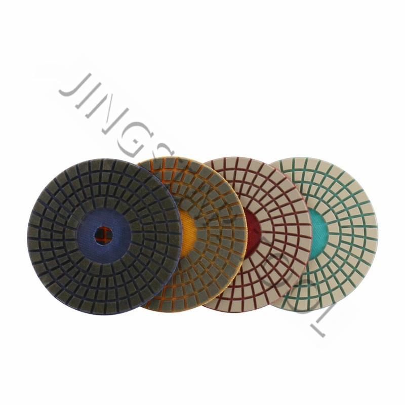 4 Steps Dry Polishing Pad for Granite Quartz Ceramic Concrete and Glass