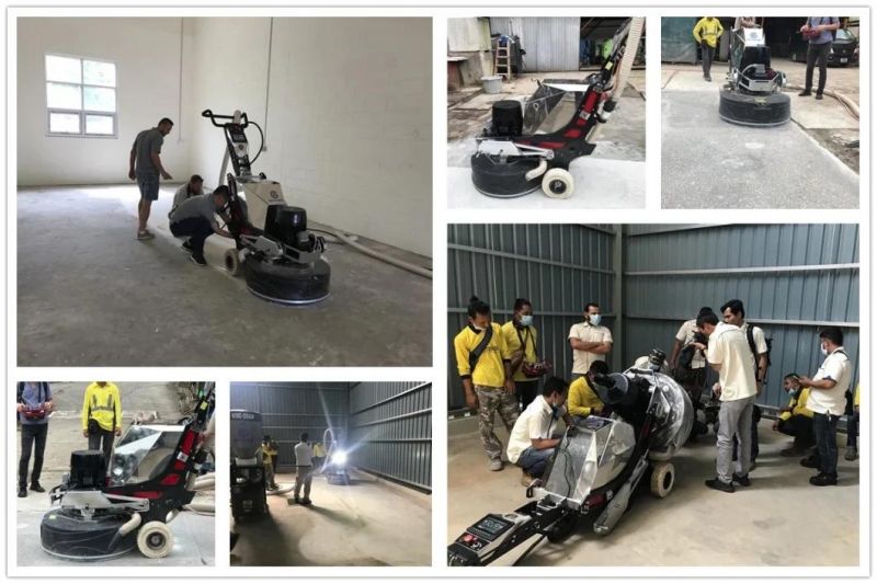 China Top Brand HMI Remote Control Ride on Concrete Grinding Polisher