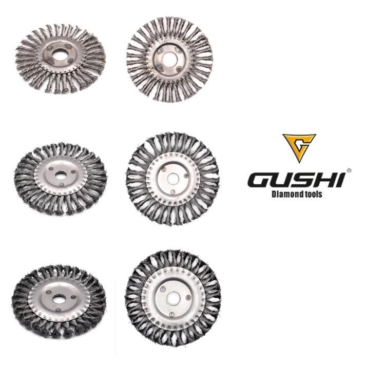 High Perfomance Twist Knotted Stainless Steel Wire Wheel Brush