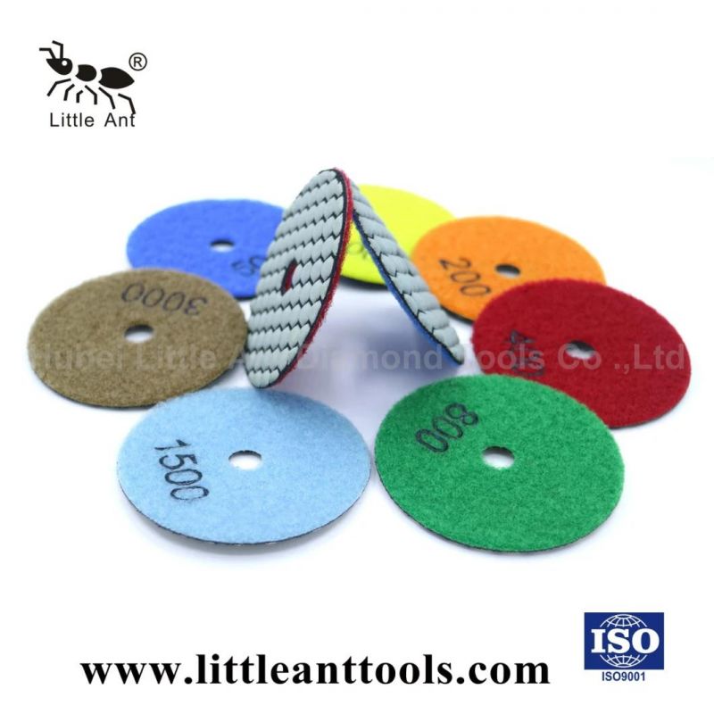 4" Diamond Flexible Polishing Pads for Polishing and Grinding Stone