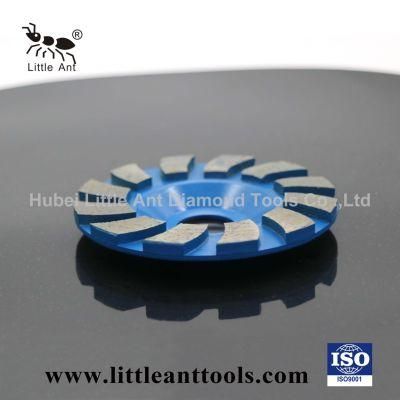 90mm (orange) Wide Teeth Metal Grinding Plate Diamond Tools for Concrete