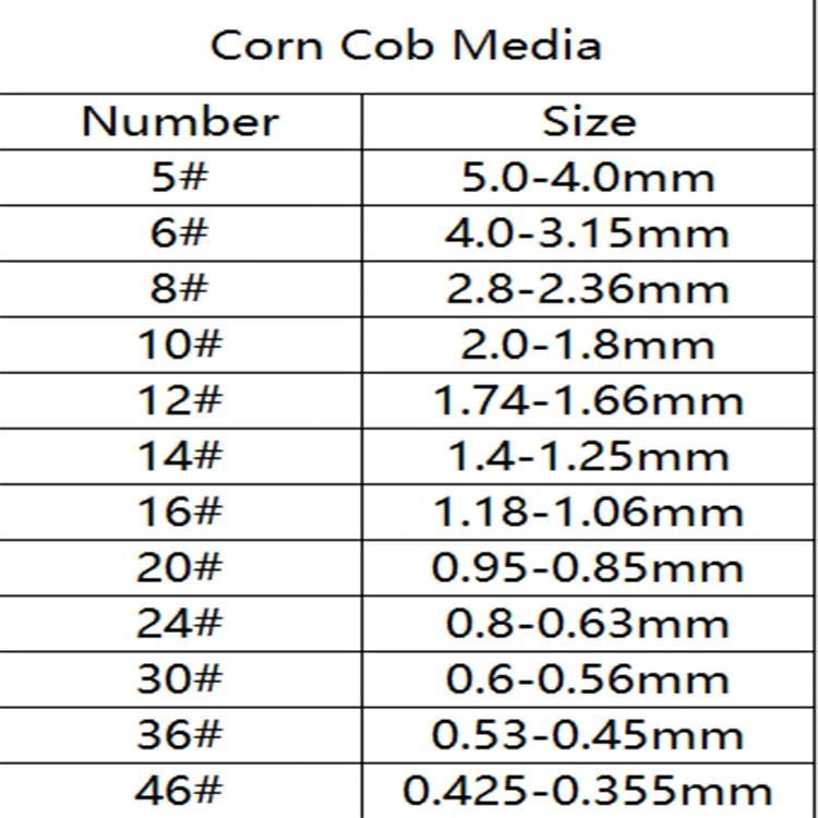Corn COB Granule Polishing Abrasives Finishing Media Polishing Media