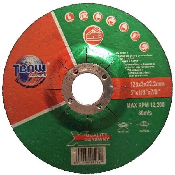5inch 125mm Grinding Wheel Abrasive Cut off Disc for Stone T42 125*2.5*22mm