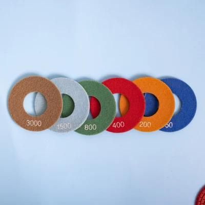 Qifeng Power Tool Diamond 125mm Abrasive Polishing Pad with Big Hole for Granite Marble Stones