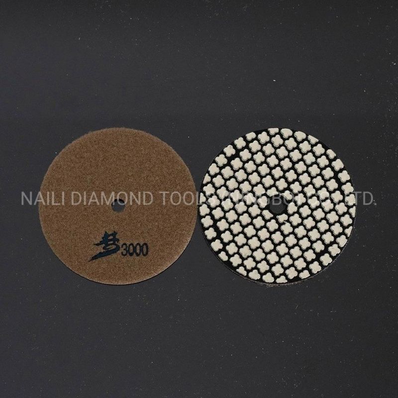 4′ ′ Seven Steps Resin-Bond Dry Dream Polishing Pad for Marble/ Granite