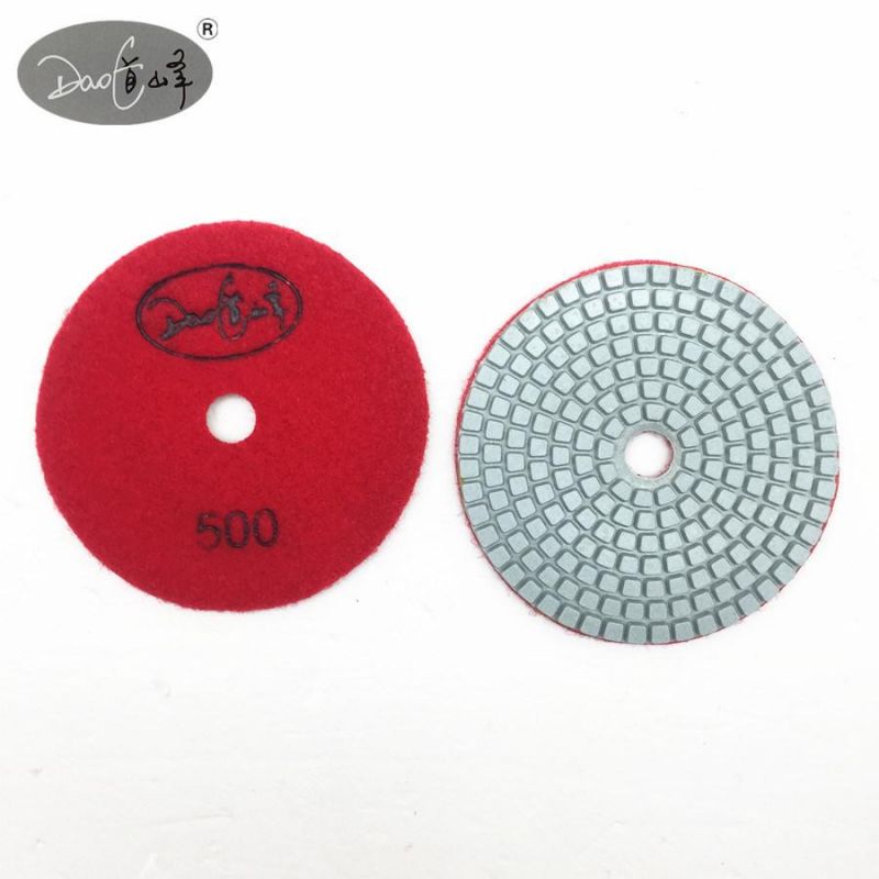 Daofeng 3inch 80mm Wet Polishing Pads for Granite Marble Quartz