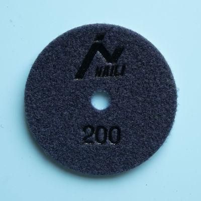 Qifeng Power Tool Diamond Resin Wet Polishing Pads for Stone Marble Granite Grinding
