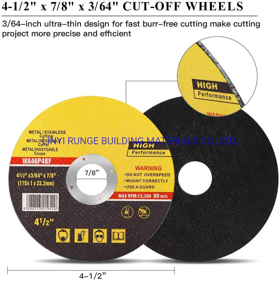 5 Inch 125mm Aluminia Abrasive Cutting Wheel Cutting Disc for Metal Stainless Steel Angle Grinder Power Tools