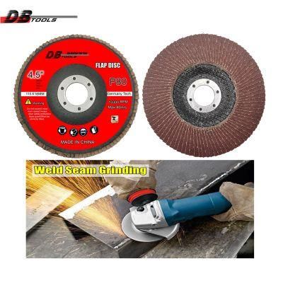 4 1/2 Inch 115mm Flap Disc Wheel Emery Disc 7/8 Inch Arbor Premium Ao for Metal Derusting P80