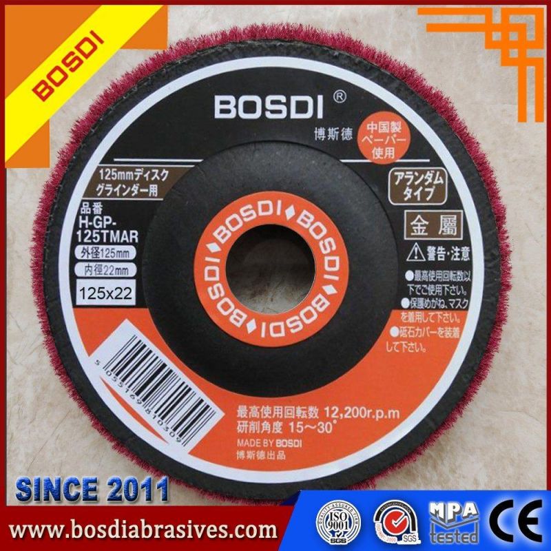 5" Inch Non Woven Upright Flap Wheel for Polishing Tainless Steel