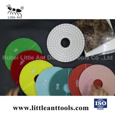 White Grinding Tools Wet Diamond Polishing Pad for Marble Granite