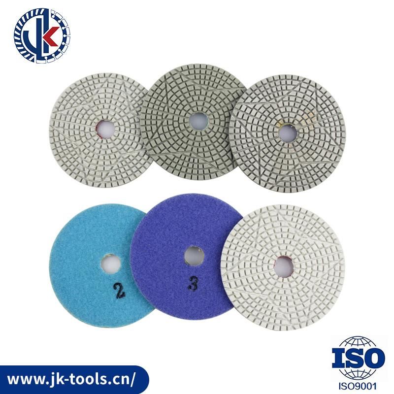 4inch Abrasive Tools / Diamond Polishing Pad / White Pad / Wet Polsihing Pad for Granite / Marble Stone