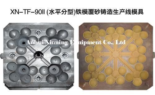 Iron Mould Sand Coated Casting Production Line Mould