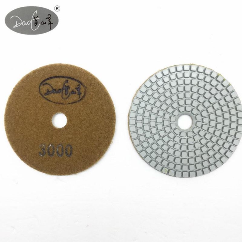 Daofeng 3inch 80mm Wet Polishing Pads for Granite Marble Quartz