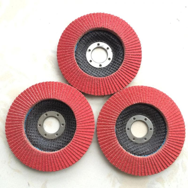 High Quality Wear-Resisting Abrasive Tool 4"-7" Ceramic Grain Flap Disc for Grinding Stainless Steel and Metal