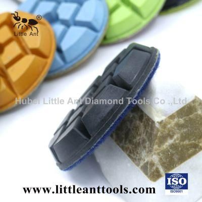 3 Inch Resin Bond Diamond Rigid Polishing Pads for Wet or Dry Polishing Concrete Floor