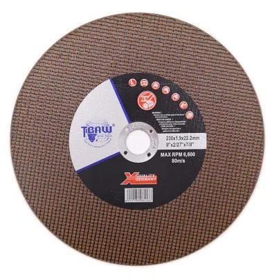 Factory T41 Super Thin Resin Metal Cutting Wheel 9inch Double Net Cut off Disc L for Stainless Steel