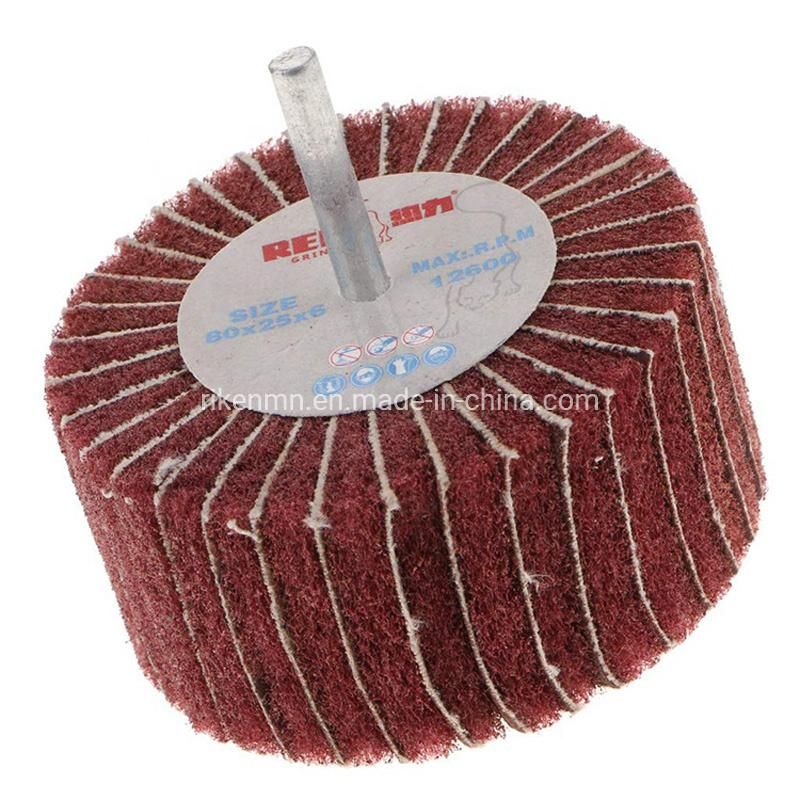 Electric Emery Cloth Sand Paper Wire Drawing Polishing Grinding Wheel Flap Wheel for Stainless Steel