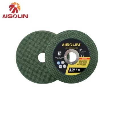 2 in 1 125X1.2X22.23mm Power Tool Multicolor Long Life Cutting Wheel