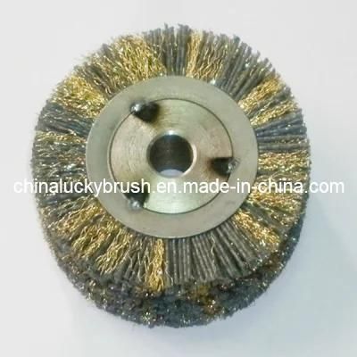 Nylon Abrasive and Brass Wire Mixture Wheel Brush (YY-354)