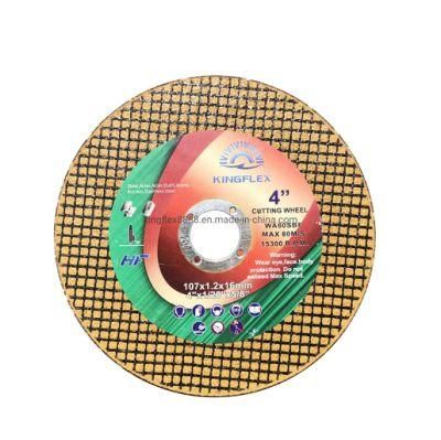 High Efficient Metal Grinding Abrasive Cutting Disc 107X1.2X16mm