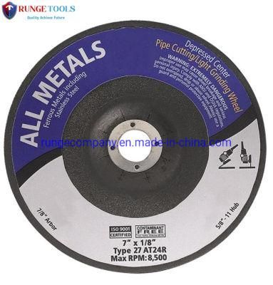 7&quot; Inch 180mm Stainless Steel Metal Abrasive Grinding Disc for Welding Angle Grinder Power Tools