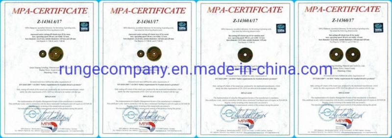 Fast Cutting Disc Speed Cut-off Wheel for Stainless Steel Pipe Abrasive
