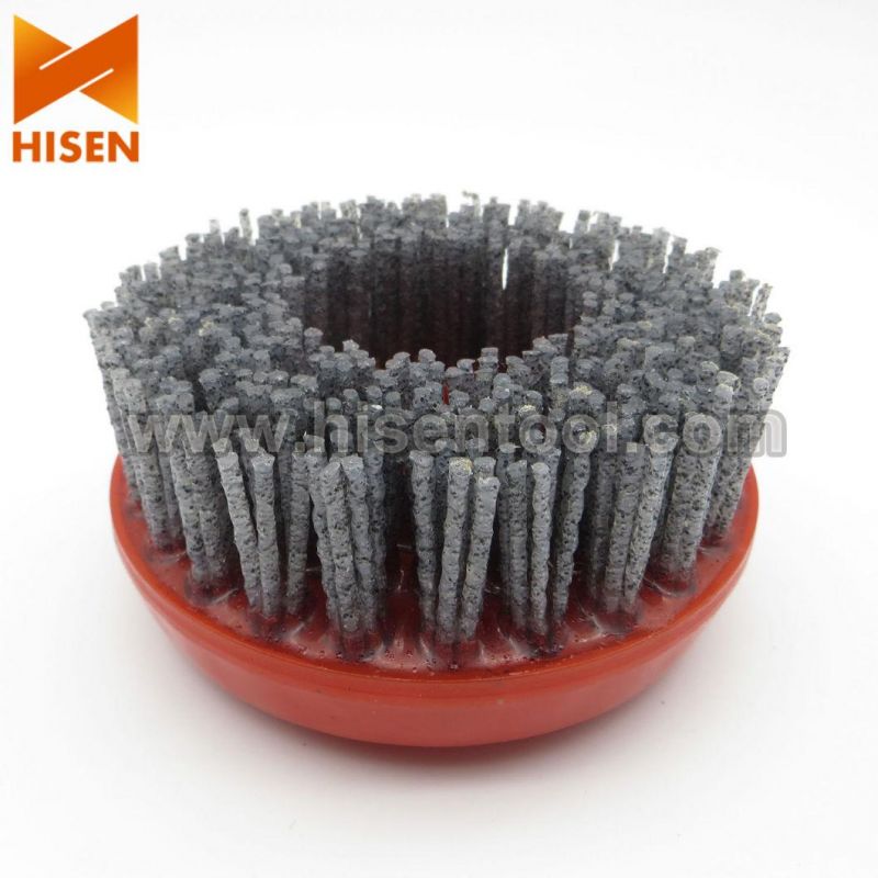 130mm Silicon Carbide Antique Brush Round Brush with Snail Lock