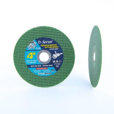 High Quality 4&quot; Super Thin Cutting Wheel for Angle Iron