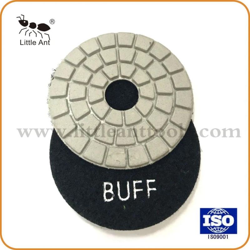 Wet Diamond Polishing Pad Abrasive Wheel Hardware Tools Black & White Buff 3"/80mm