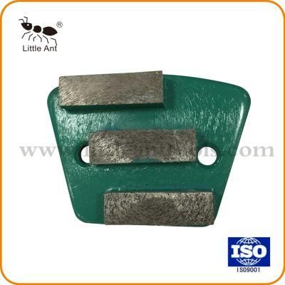 Three Segments Diamond Tool Grinding Plates for Concrete Floor Polishing