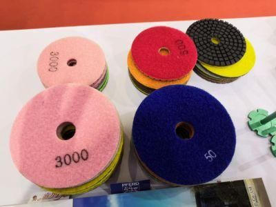 Diamond Sponge Polishing Pad/Marble Stone Sponge Flexible Pads