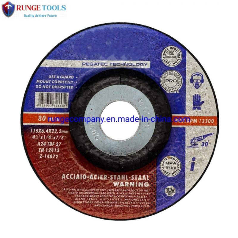 Abrasives General Purpose/Long Life Grinding Wheel (Type 27/Depressed Center) Welding Grinding Disc 4 1/2" X 1/4" X 7/8" for Angle Grinding Power Tools