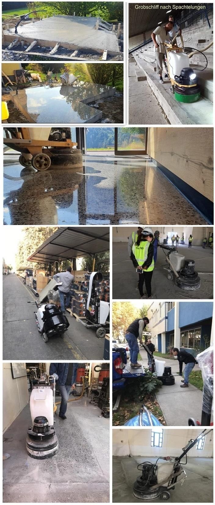Factory 220/380V Electric Handheld Planetary Concrete Floor Grinder with Vacuum