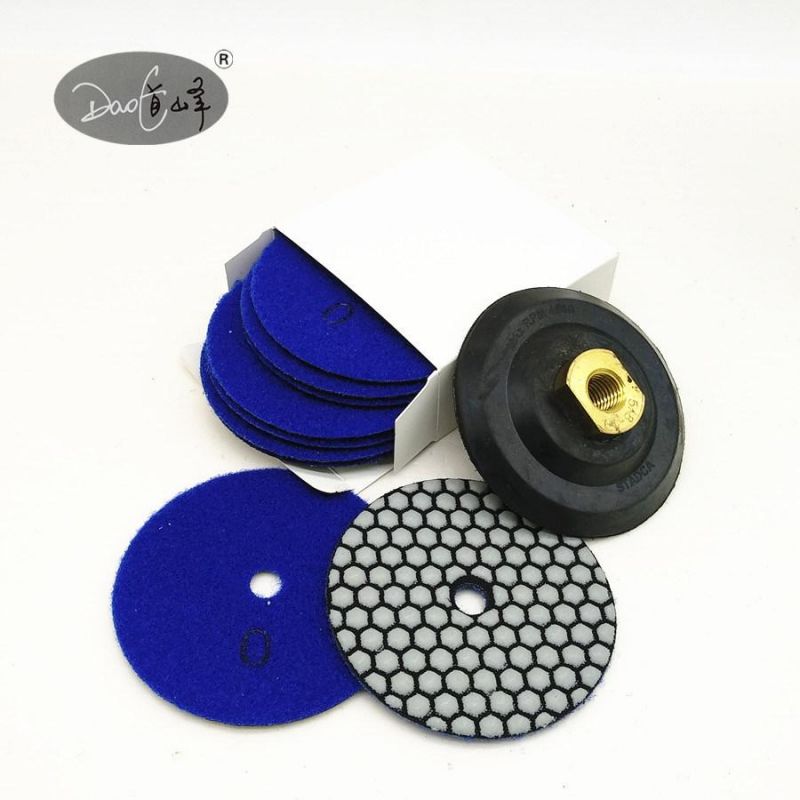 Daofeng 4inch 100mm Flexible Polishing Pad for Quartz (hexagon)