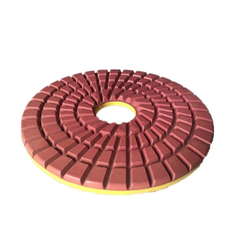 Stone Abrasive Wet Concrete Compressed Polishing Pad
