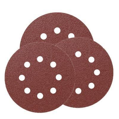 Mutul Holes 6 Holes 8 Holes Polishing Disc Abrasvie Sandpaper Sanding Paper Hook and Loop Velcro Sanding Disc Wholesale
