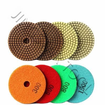 Resin Flexible Wet Diamond Marble Concrete Stone Polishing Pads