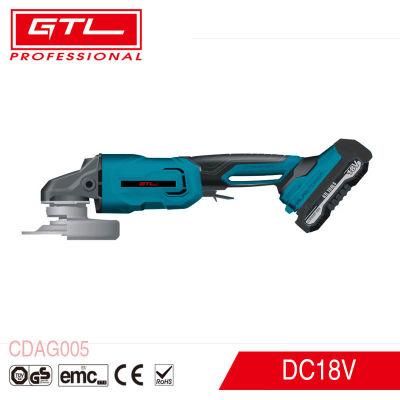 18V 8000rpm Cordless Grinder Tool, 115mm Li-ion Brushless Motor Angle Grinders for Cutting &amp; Grinding with 1PC Wrench, 1PC Disc, 1PC Handle (CDAG005)
