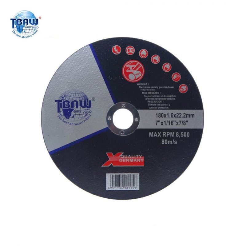 Factory Directly Sell 7" 180X1.6X22mm T41 Super Thin Cutting Disc for Metal