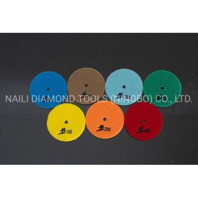 4&prime; &prime; Seven Steps Resin Dry Dream Polishing Pad for Marble