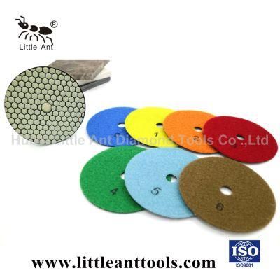 Dry Use 4&prime;&prime; High Quality Diamond Tools Granite Polishing Pad