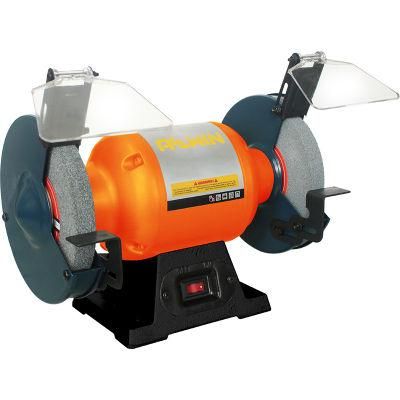 Industrial 230V 370W Cast Iron Base Bench Grinder with CE for Hobby