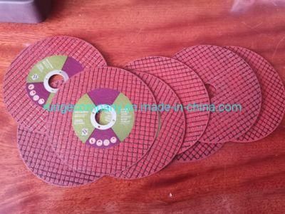 Power Electric Tools Accessories 4&quot; Aluminum Oxide Grain Cutting Disc Cut-off Wheels with 2 Bonded Fiberglass Mesh