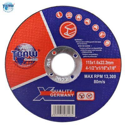 4.5inch Super Thin Cutting Wheel Disc for Metal Stainless Steel 115X1.6X22 Factory OEM