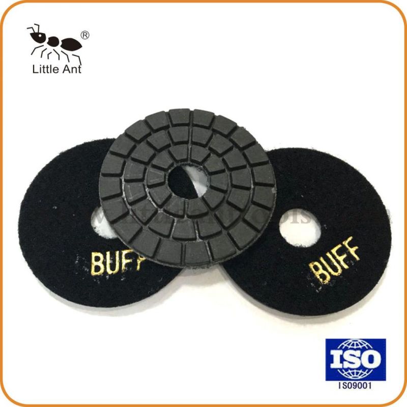 100mm Flexible Resin Wet Use Polishing Pad with Buff Grit