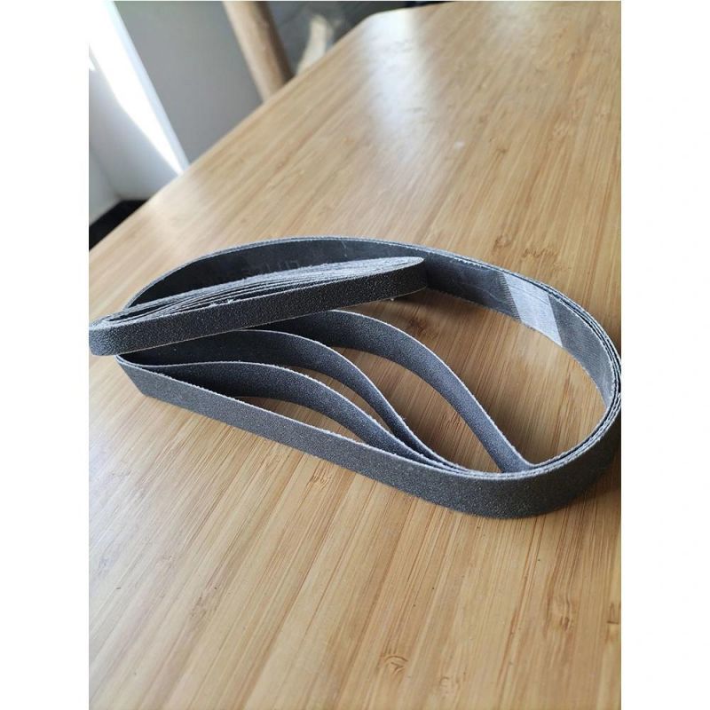 20*520mm 120 180 Grits Black Silicon Carbide Abrasive Sanding Emery Belts for Polishing Grinding